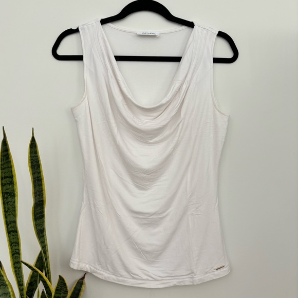 Calvin Klein Sleeveless Cowl Neck Top - Picture 3 of 7